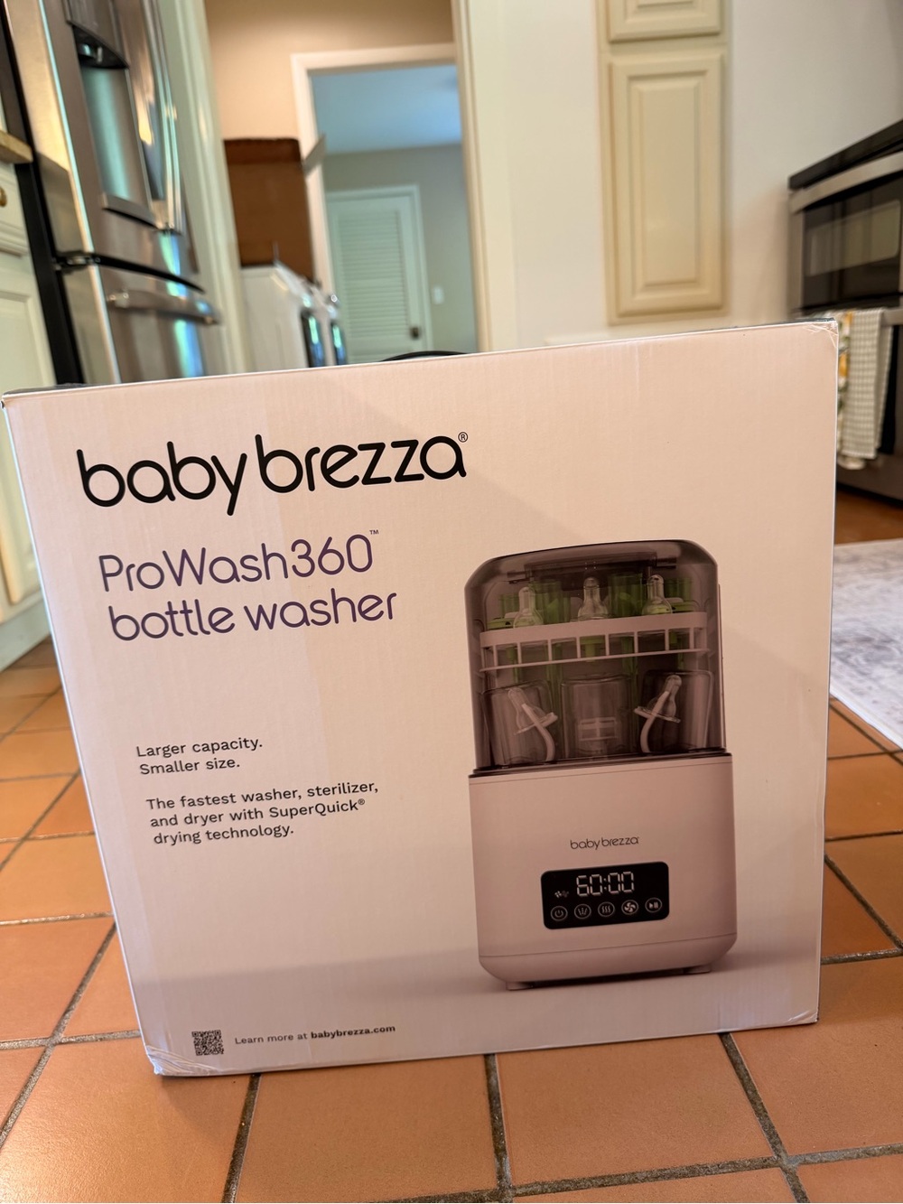 Baby Brezza ProWash360 Bottle Washer in White